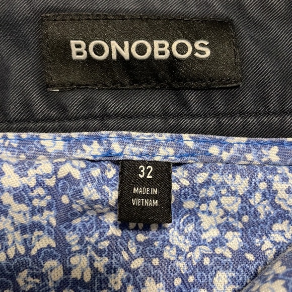 BONOBOS - 32W Slim 7” Navy Original Stretch Washed Chino Shorts - Picture 2 of 7